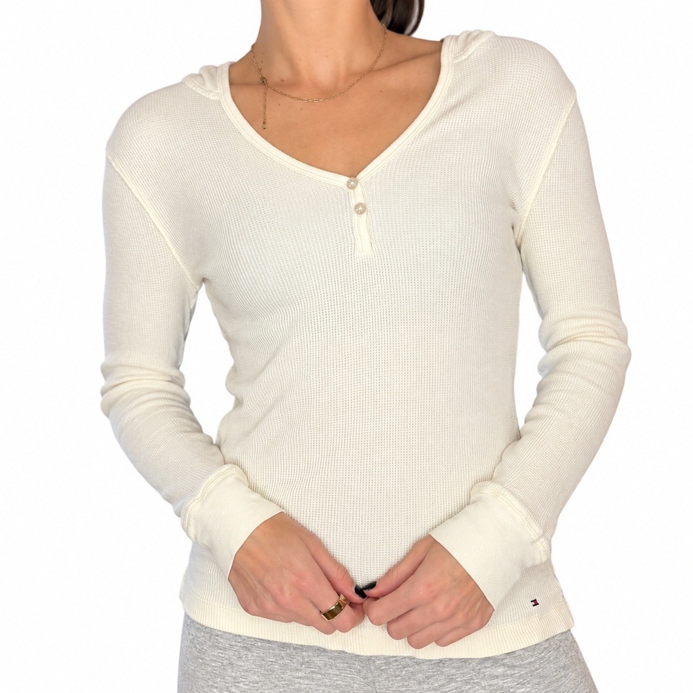 Tommy Hilfiger Waffle Knit Thermal Top